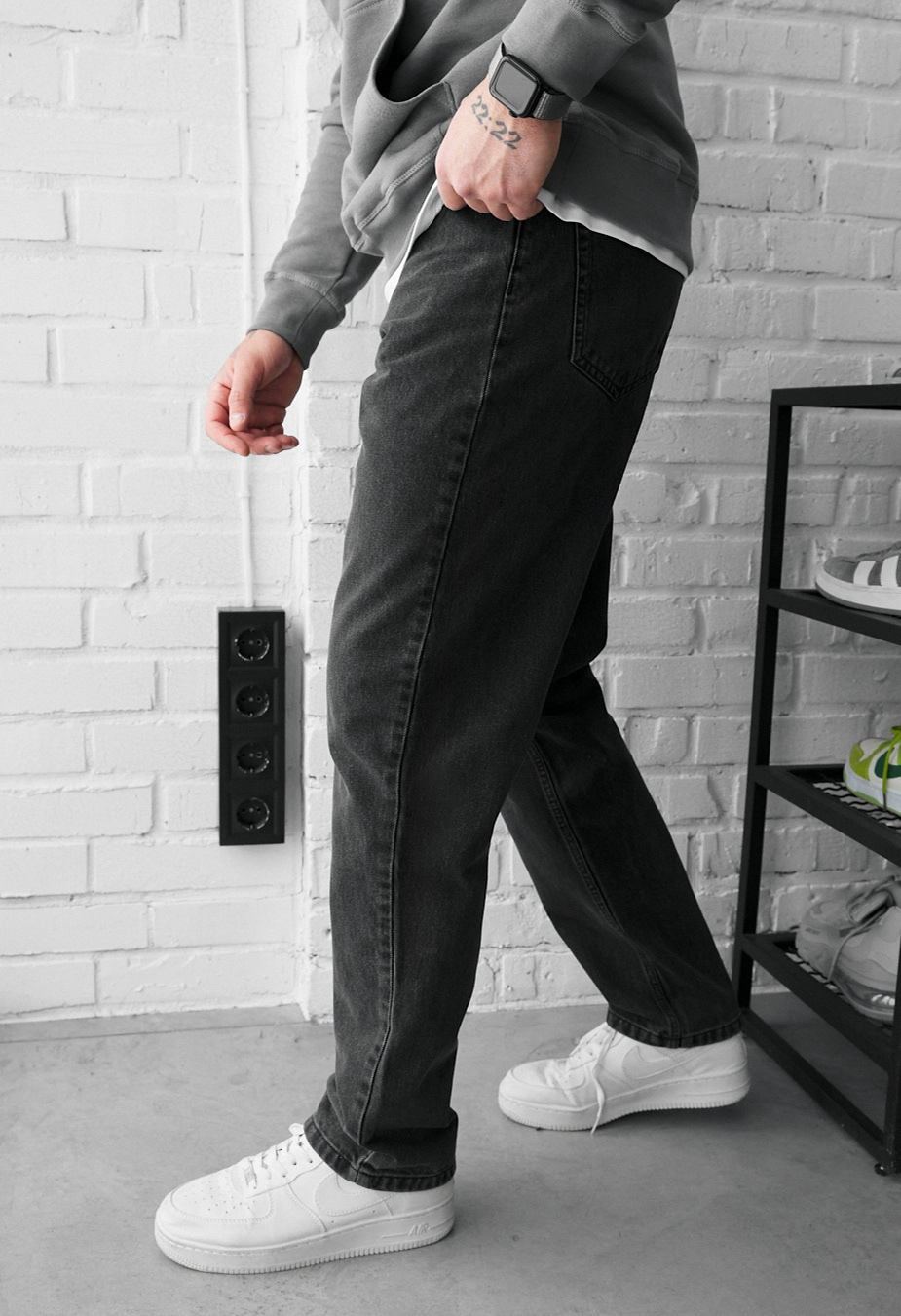 Dżinsy Staff 12 dark gray regular