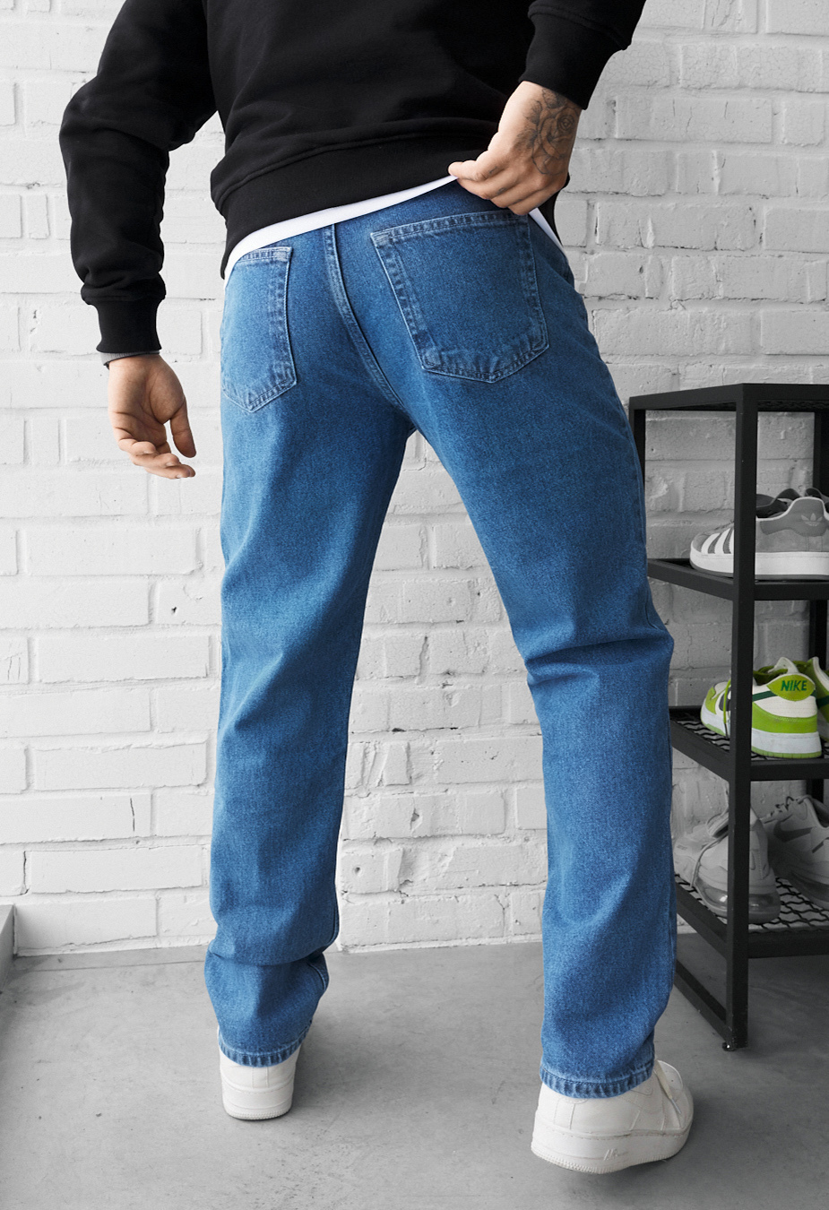 Dżinsy Staff 19 blue wide leg