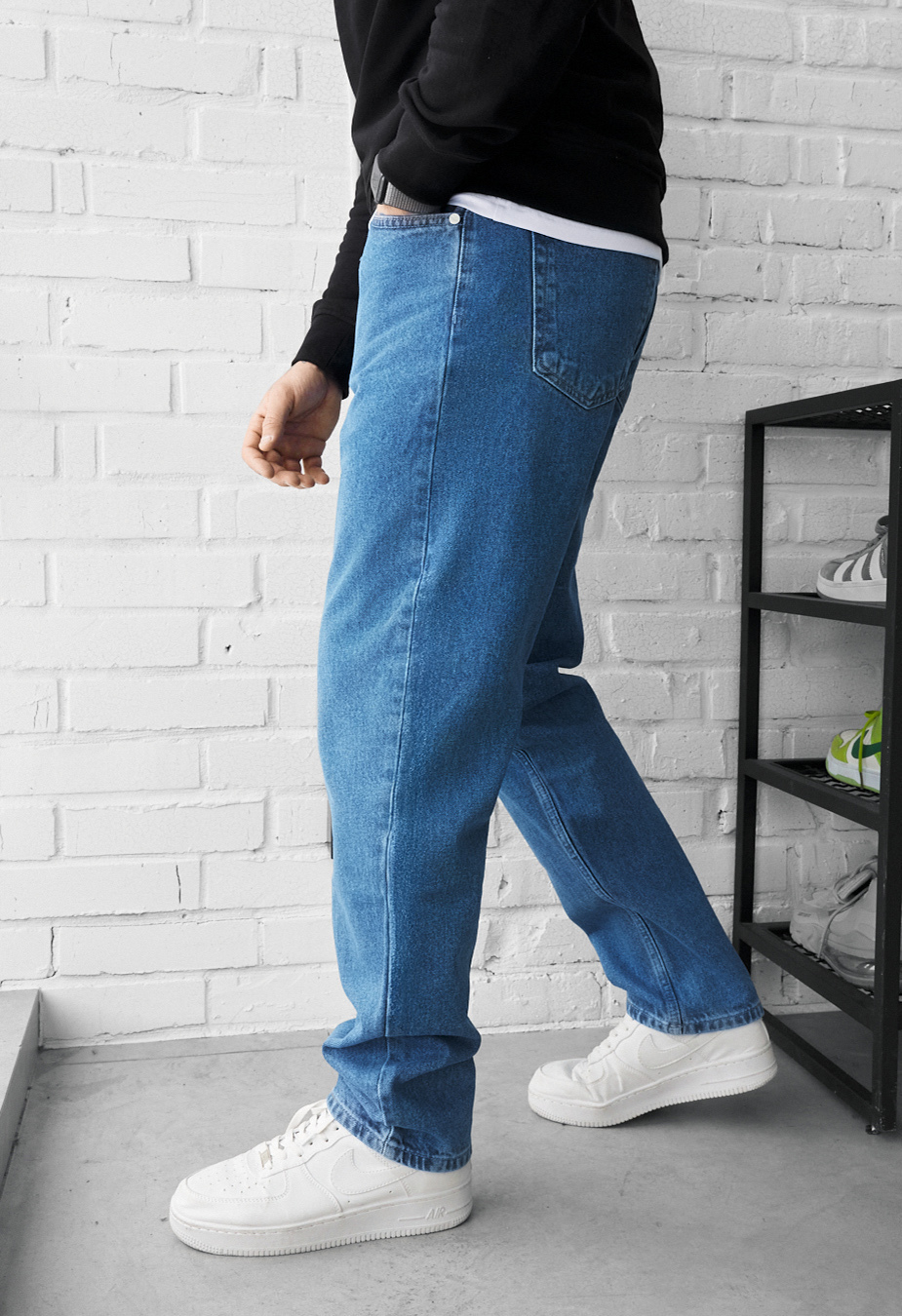 Dżinsy Staff 19 blue wide leg