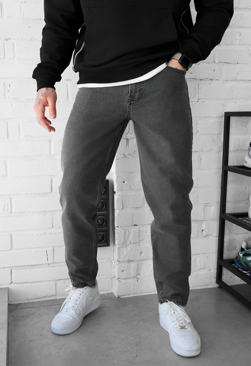 Dżinsy Staff 30 gray slim