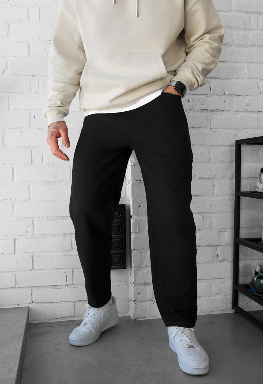 Dżinsy Staff 19 black regular mom