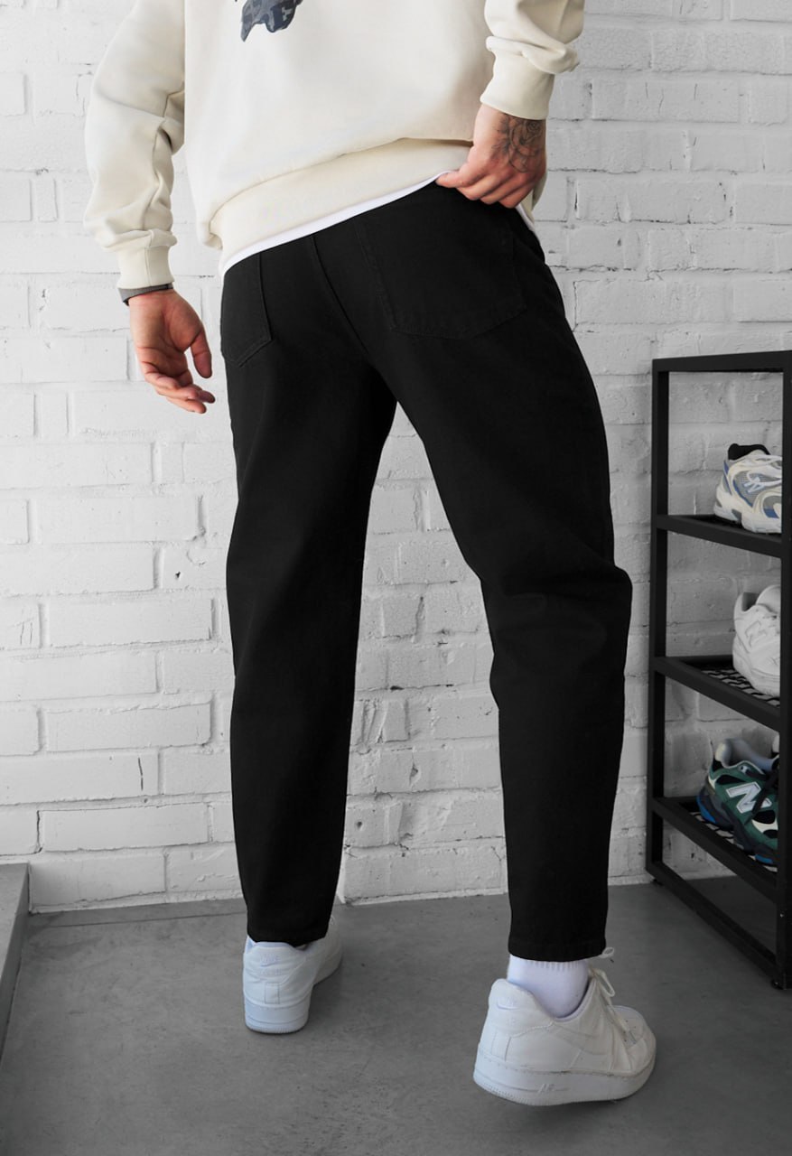 Dżinsy Staff 19 black regular mom