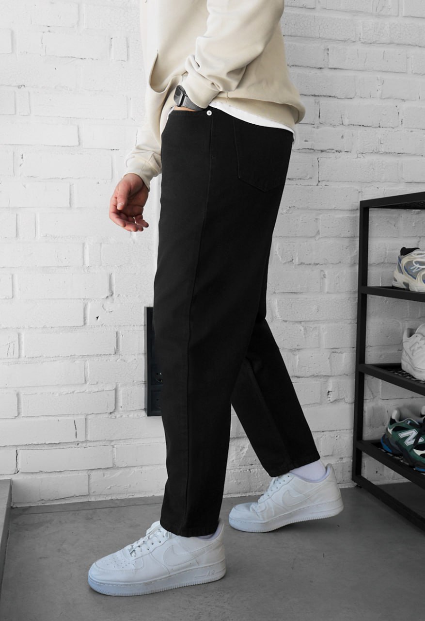 Dżinsy Staff 19 black regular mom