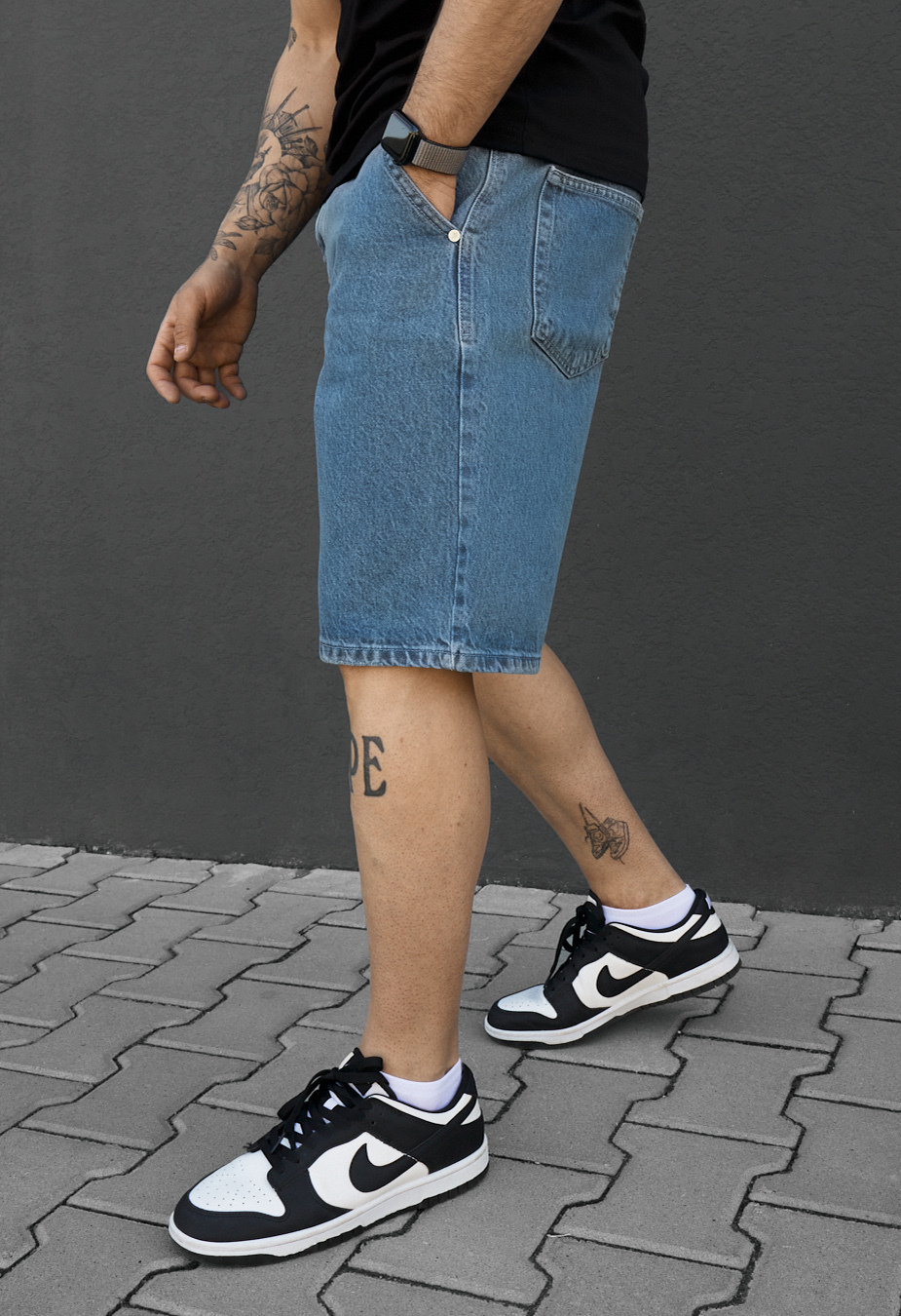 Spodenki Staff 19 blue loose fit