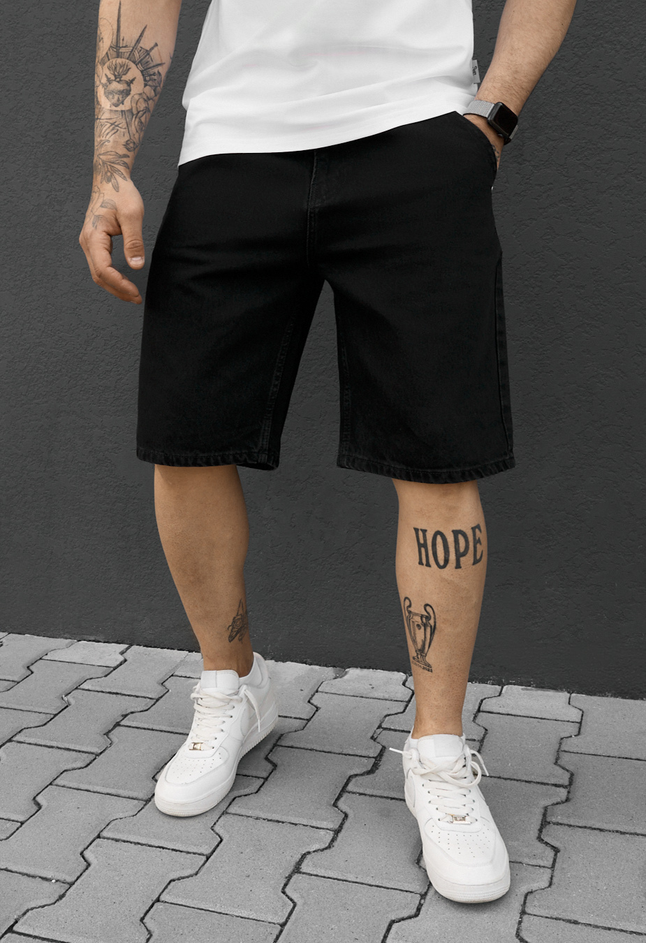 Spodenki Staff 19 black loose fit