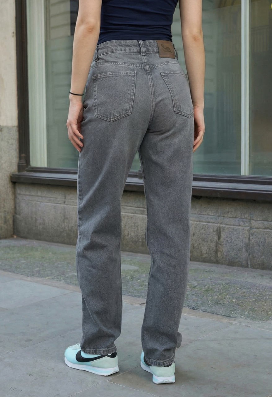 Dżinsy damskie Staff 003 gray mom