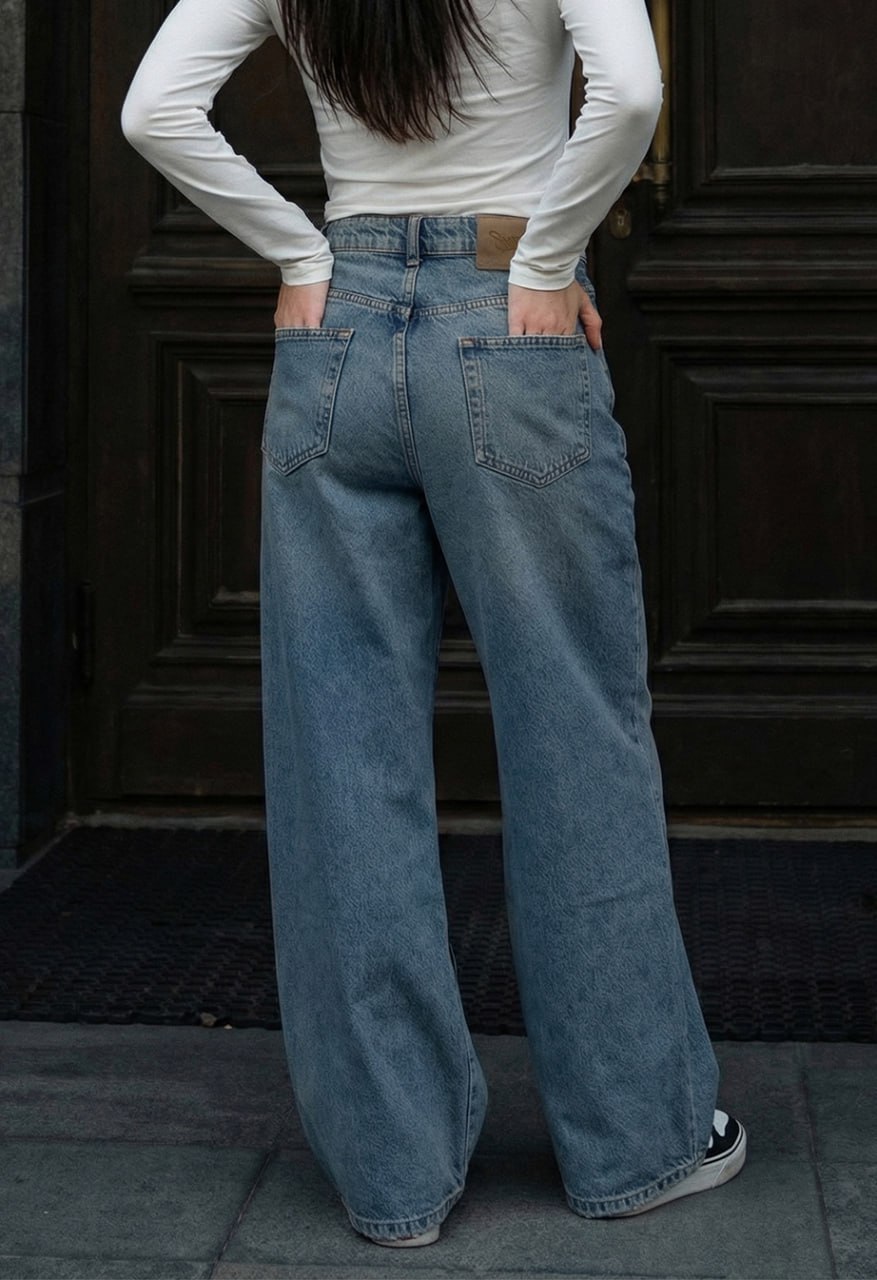 Dżinsy damskie Staff 3492 blue loose fit