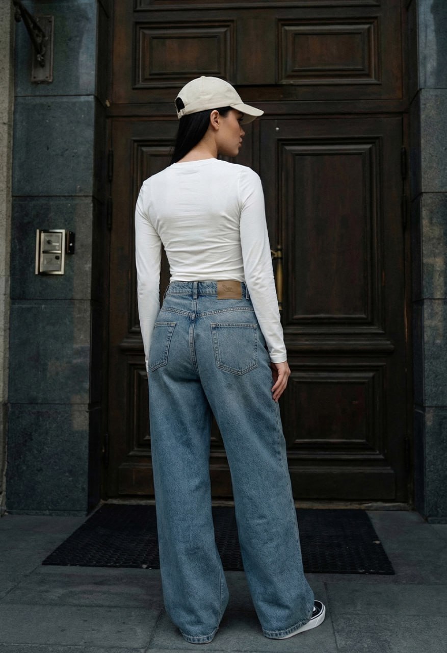 Dżinsy damskie Staff 3492 blue loose fit