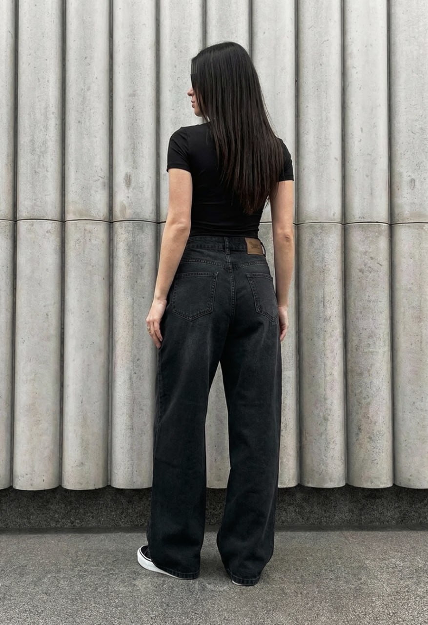 Dżinsy damskie Staff 3492 dark gray loose fit