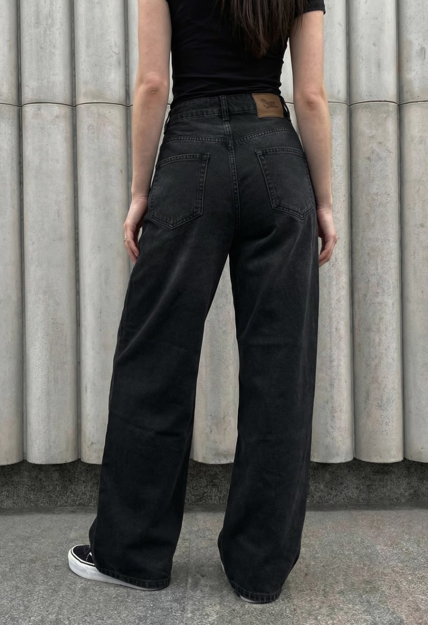 Dżinsy damskie Staff 3492 dark gray loose fit