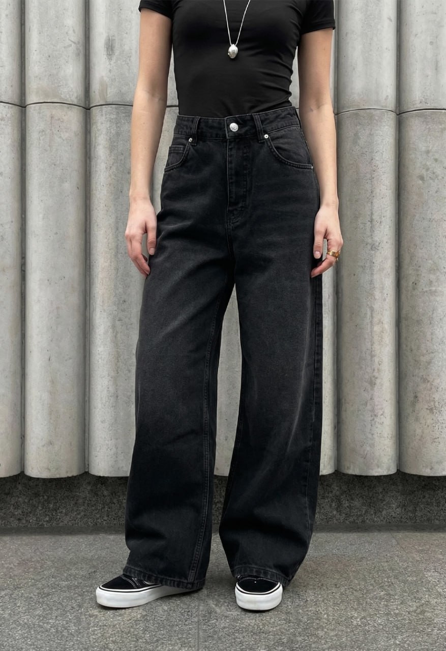 Dżinsy damskie Staff 3492 dark gray loose fit