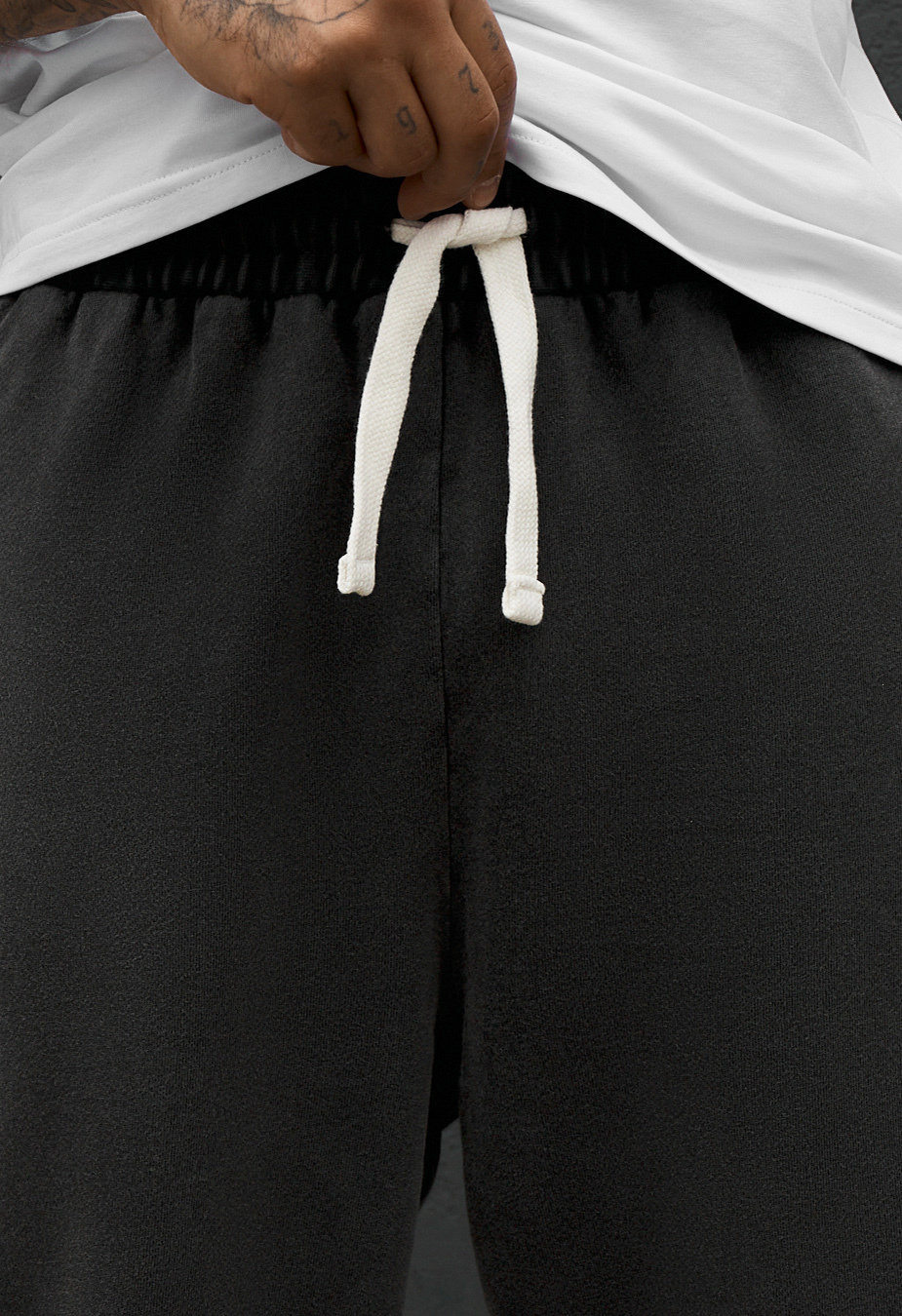 Spodnie dresowe Staff di dark gray premium washed