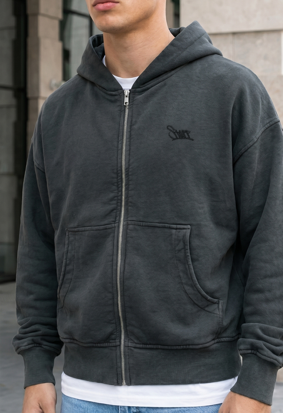 Bluza Staff logo premium washed oversize