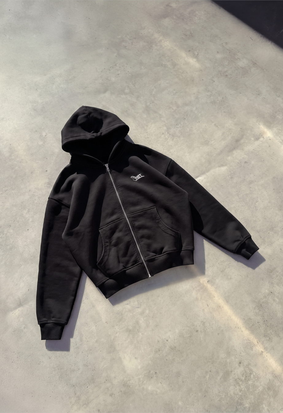 Bluza Staff logo dark gray premium washed oversize