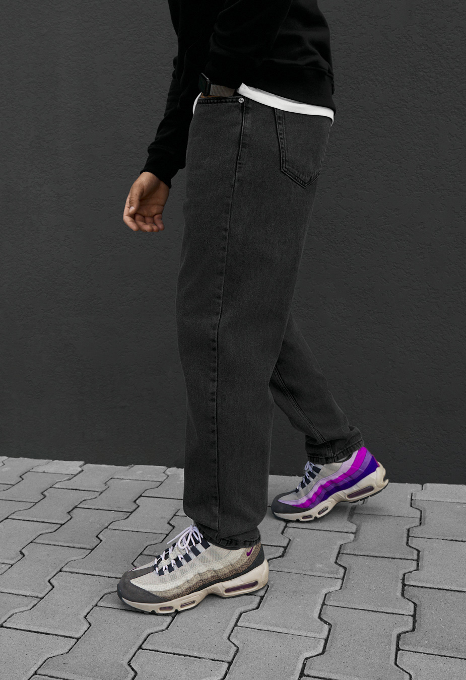 Dżinsy Staff 923 black regular