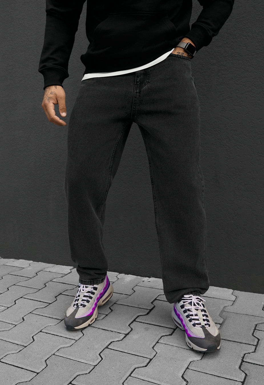 Dżinsy Staff 923 black regular
