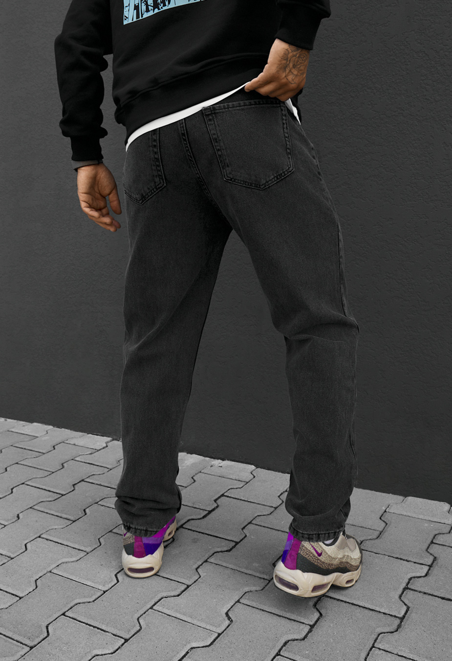 Dżinsy Staff 923 black regular