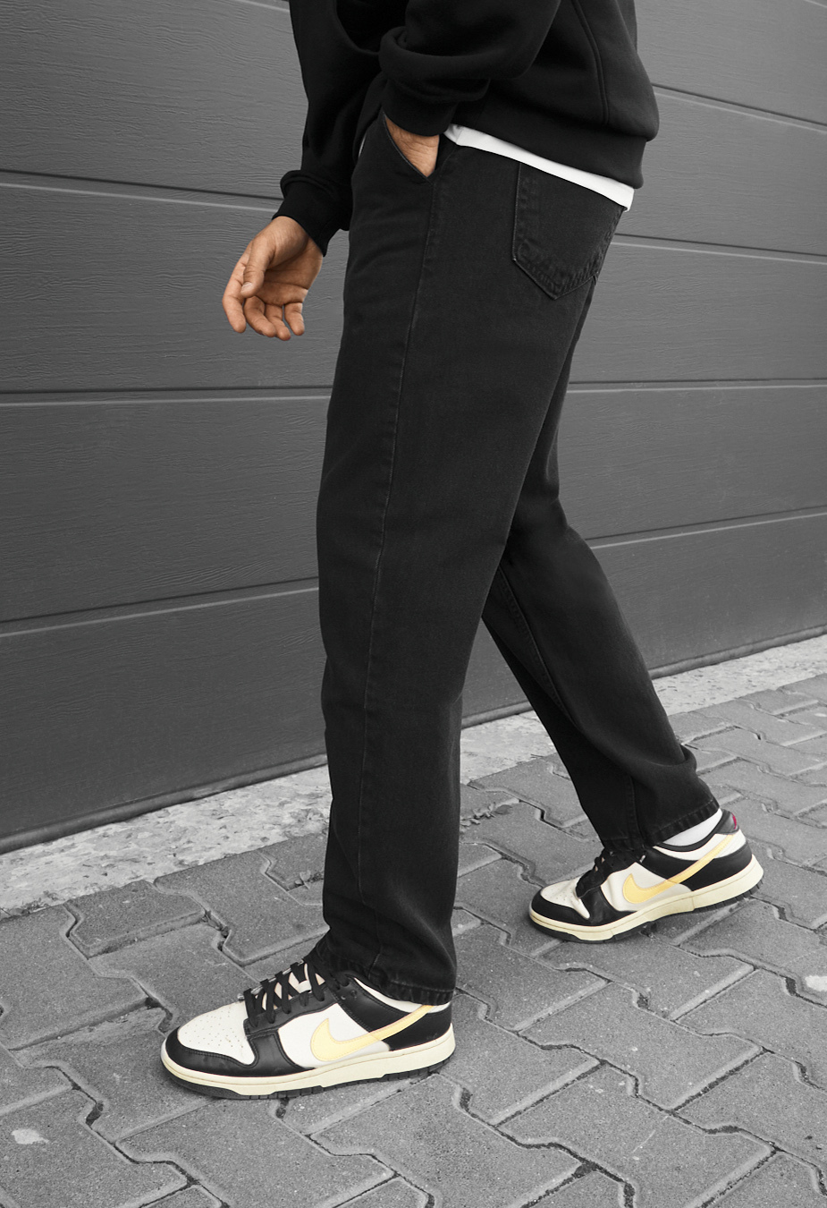 Dżinsy Staff 10 black loose fit