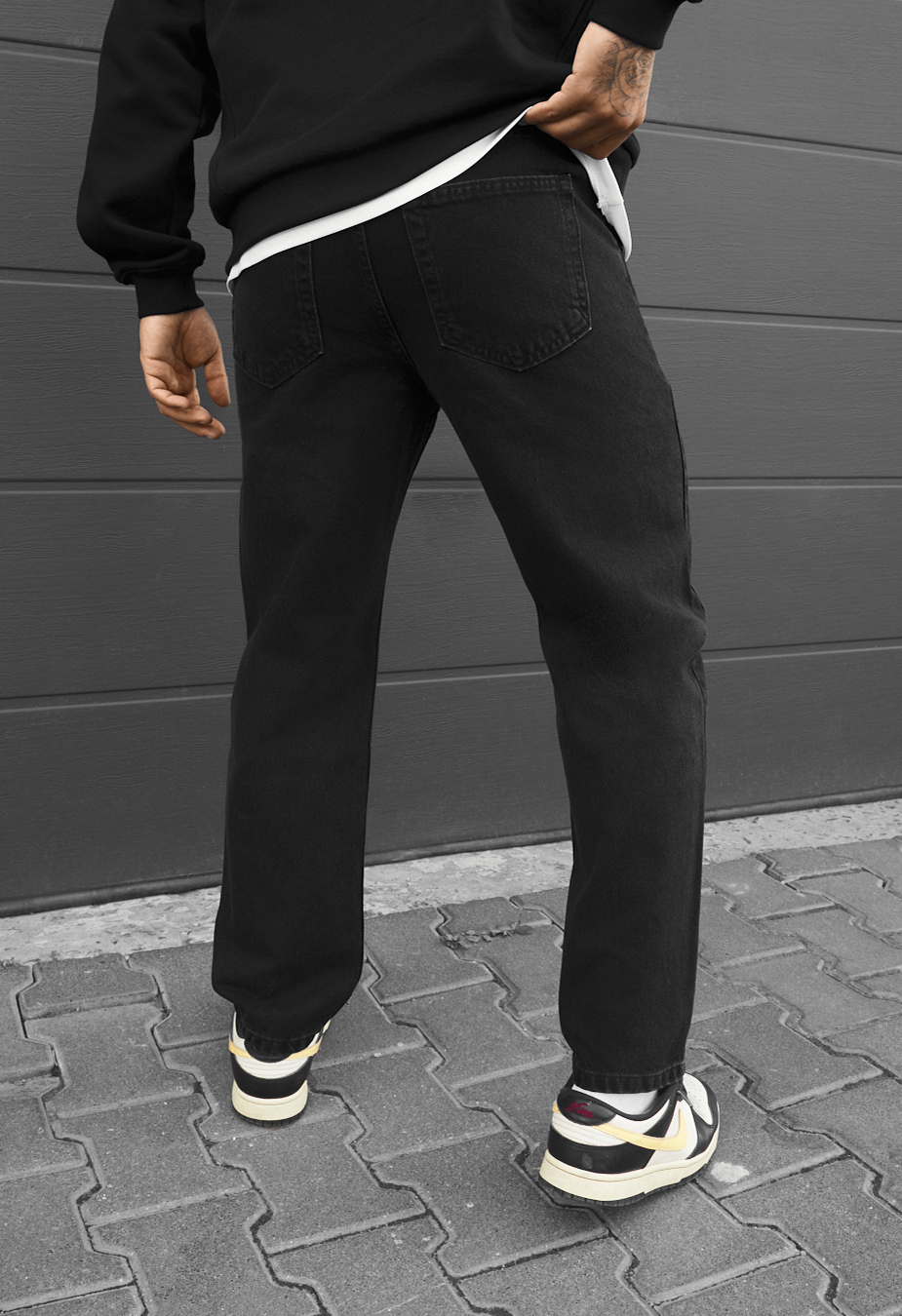 Dżinsy Staff 10 black loose fit