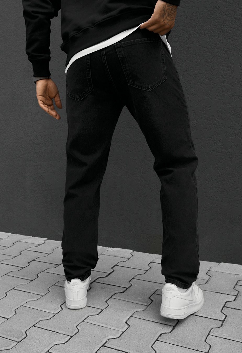 Dżinsy Staff 3 black regular