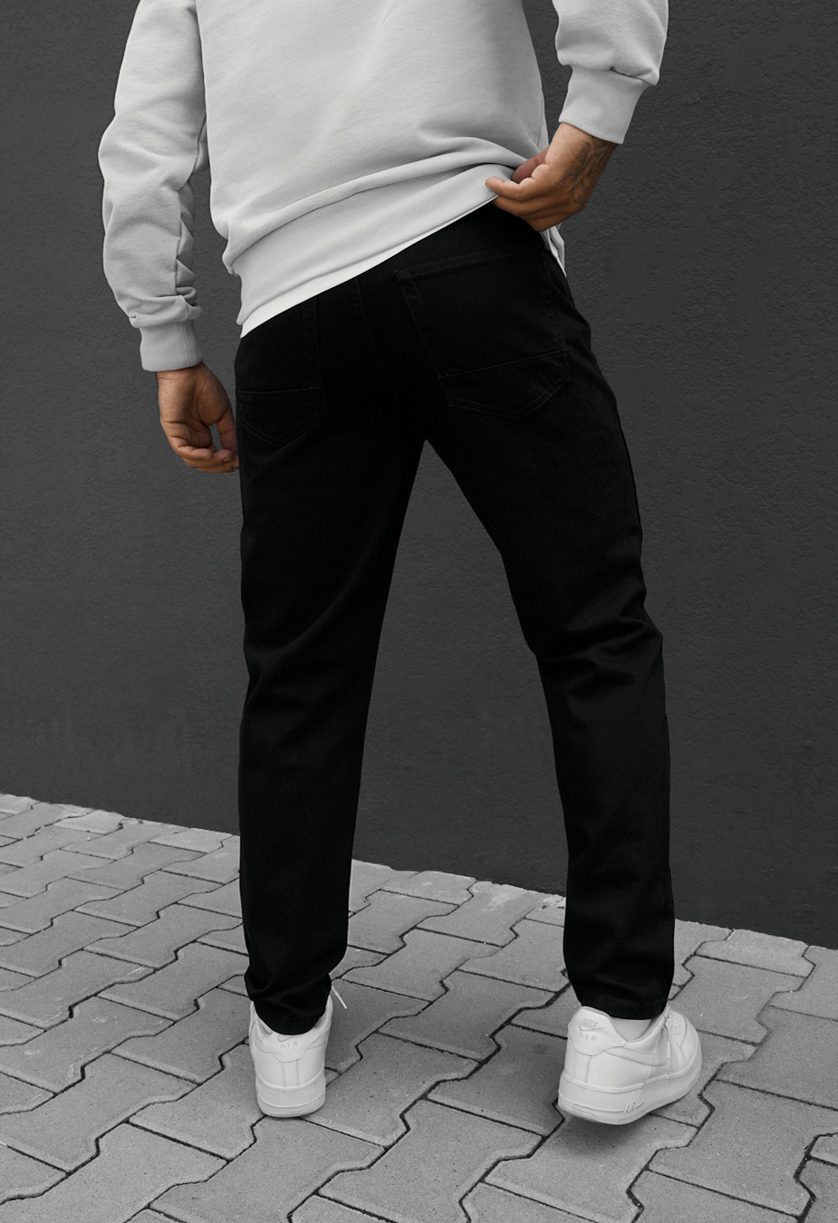 Dżinsy Staff 75 black mom
