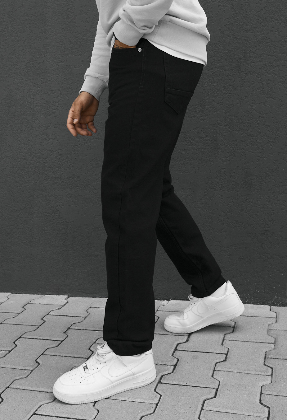 Dżinsy Staff 75 black mom