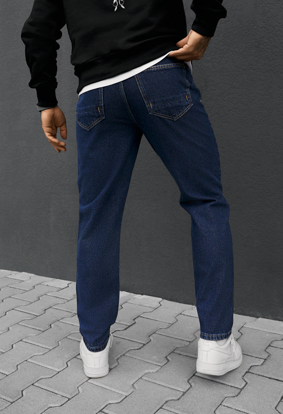 Dżinsy Staff 75 dark blue slim