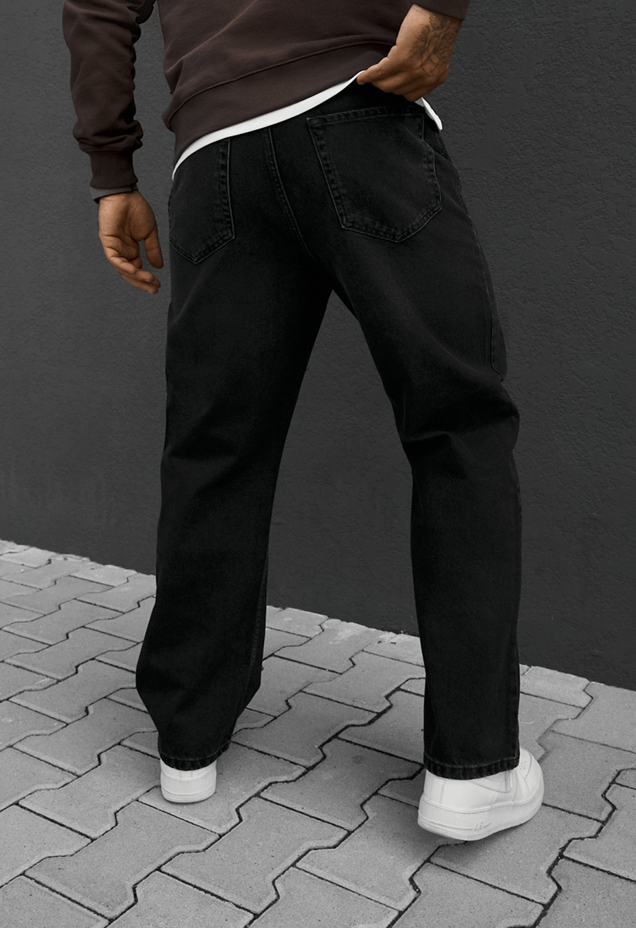 Dżinsy Staff 53 black baggy