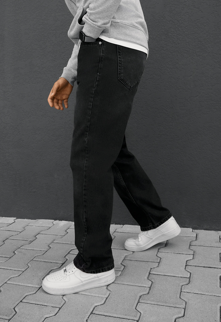 Dżinsy Staff 47 black regular