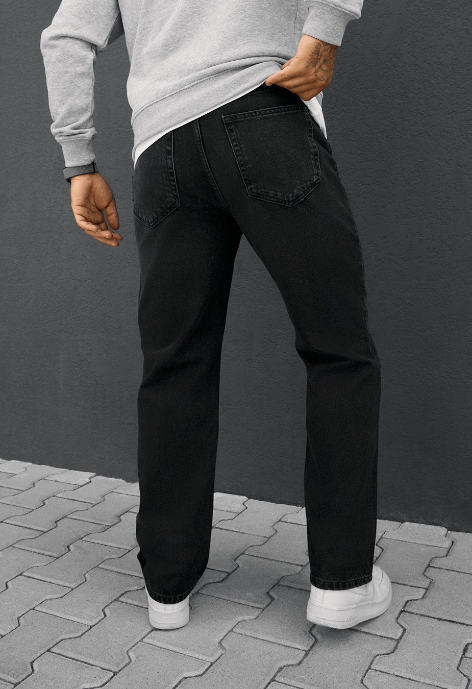 Dżinsy Staff 47 black regular