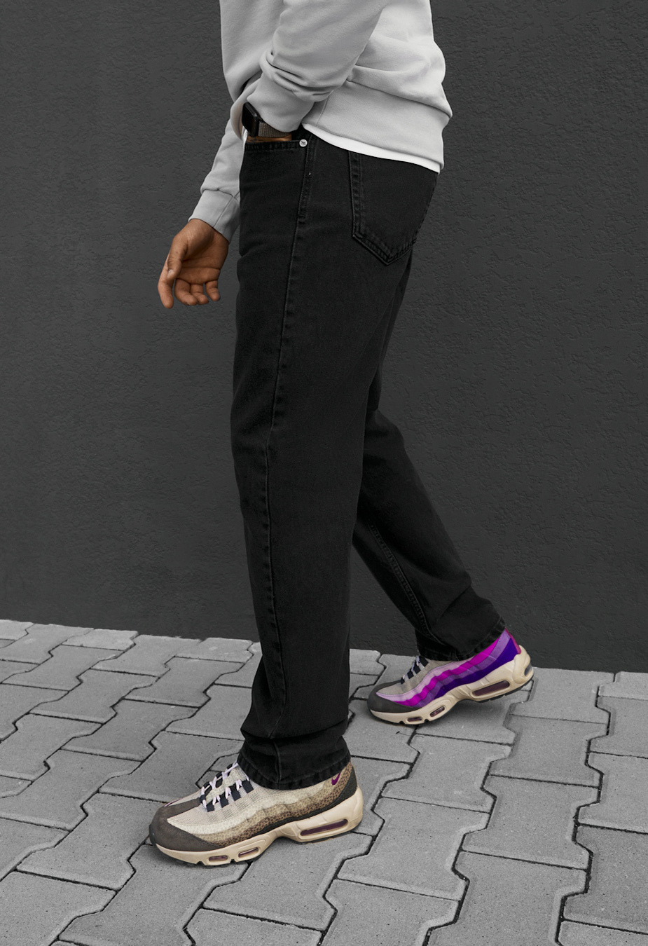 Dżinsy Staff 30 black regular