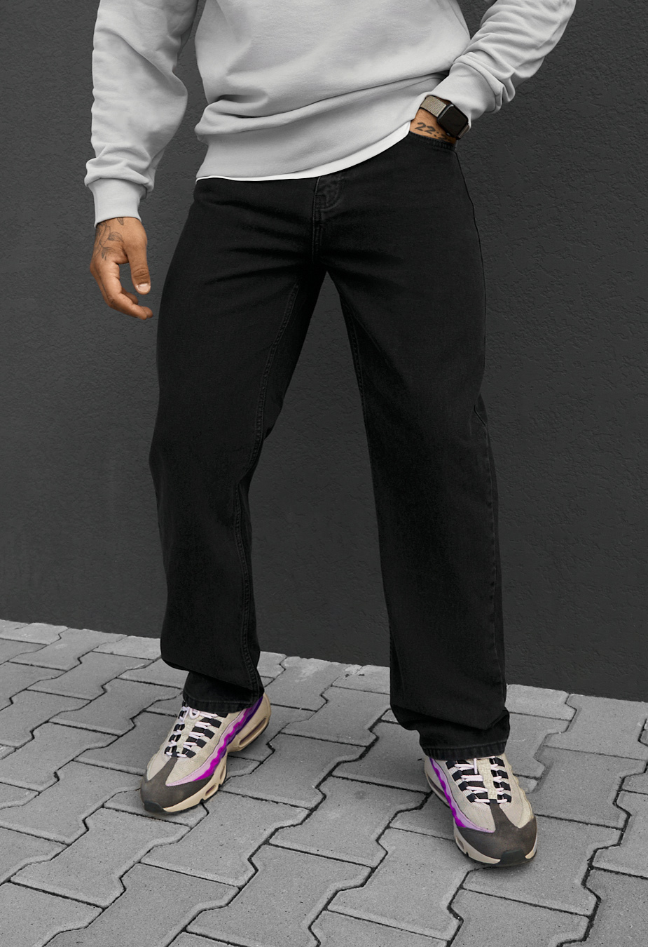 Dżinsy Staff 30 black regular