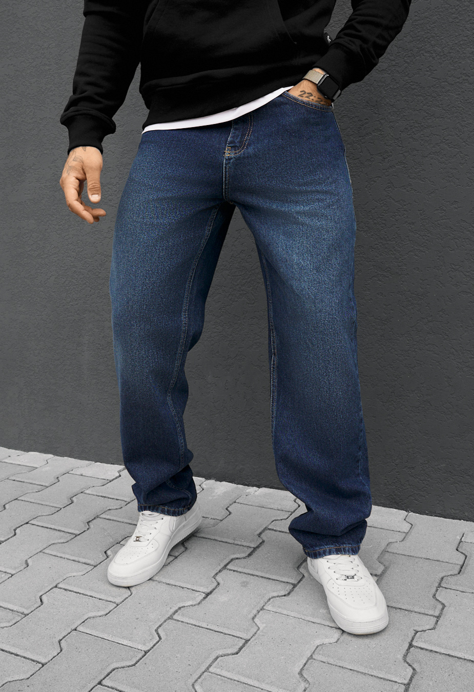Dżinsy Staff 30 dark blue regular