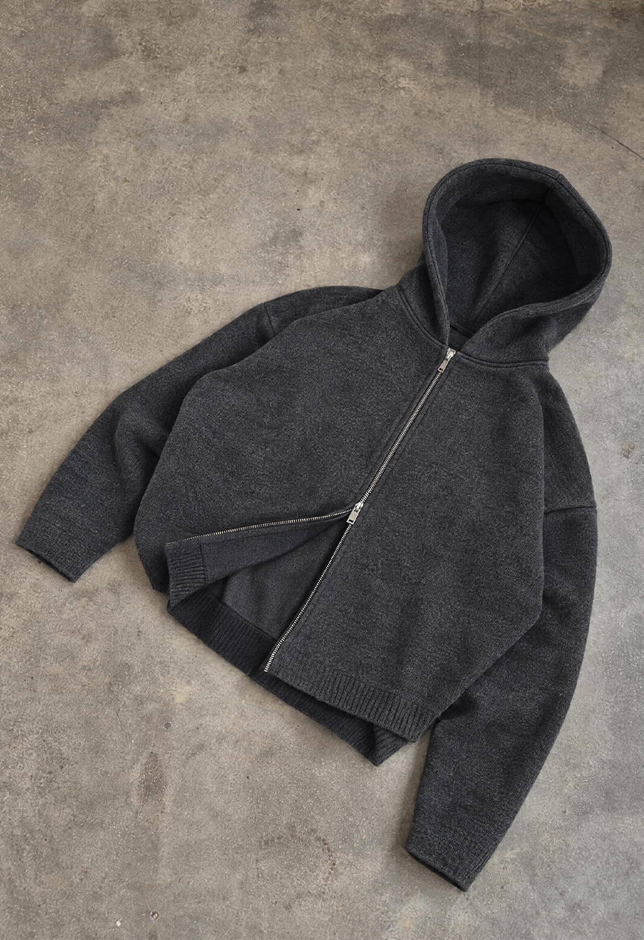 Bluza Staff zip gray premium oversize