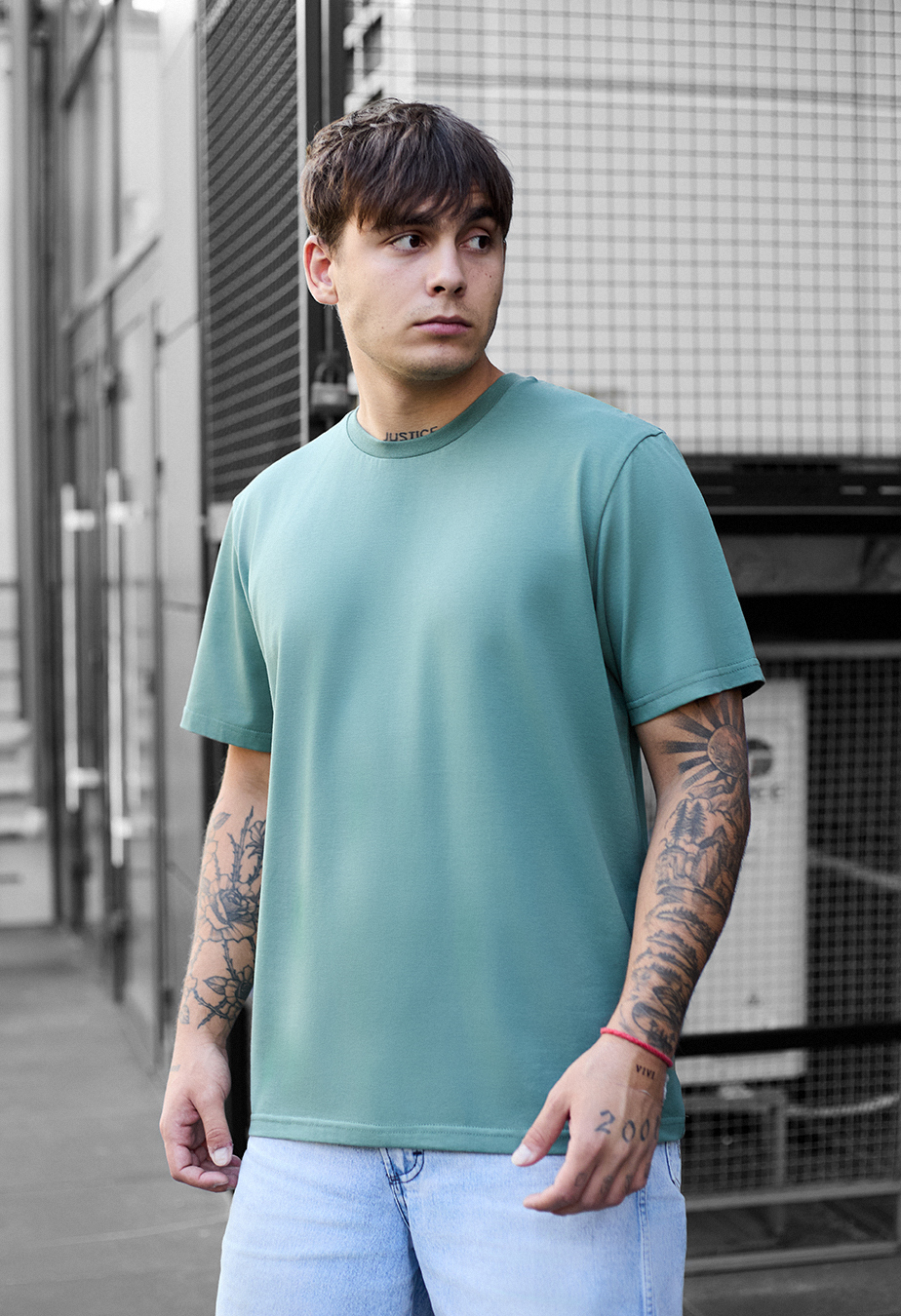 Koszulka Staff turquoise basic