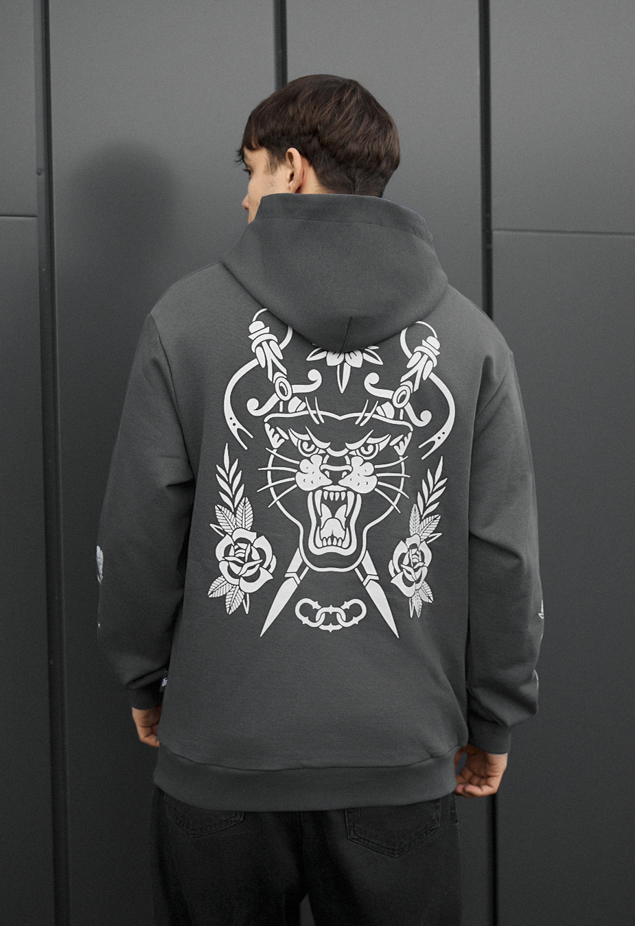 Bluza Staff tiger & flowers oversize