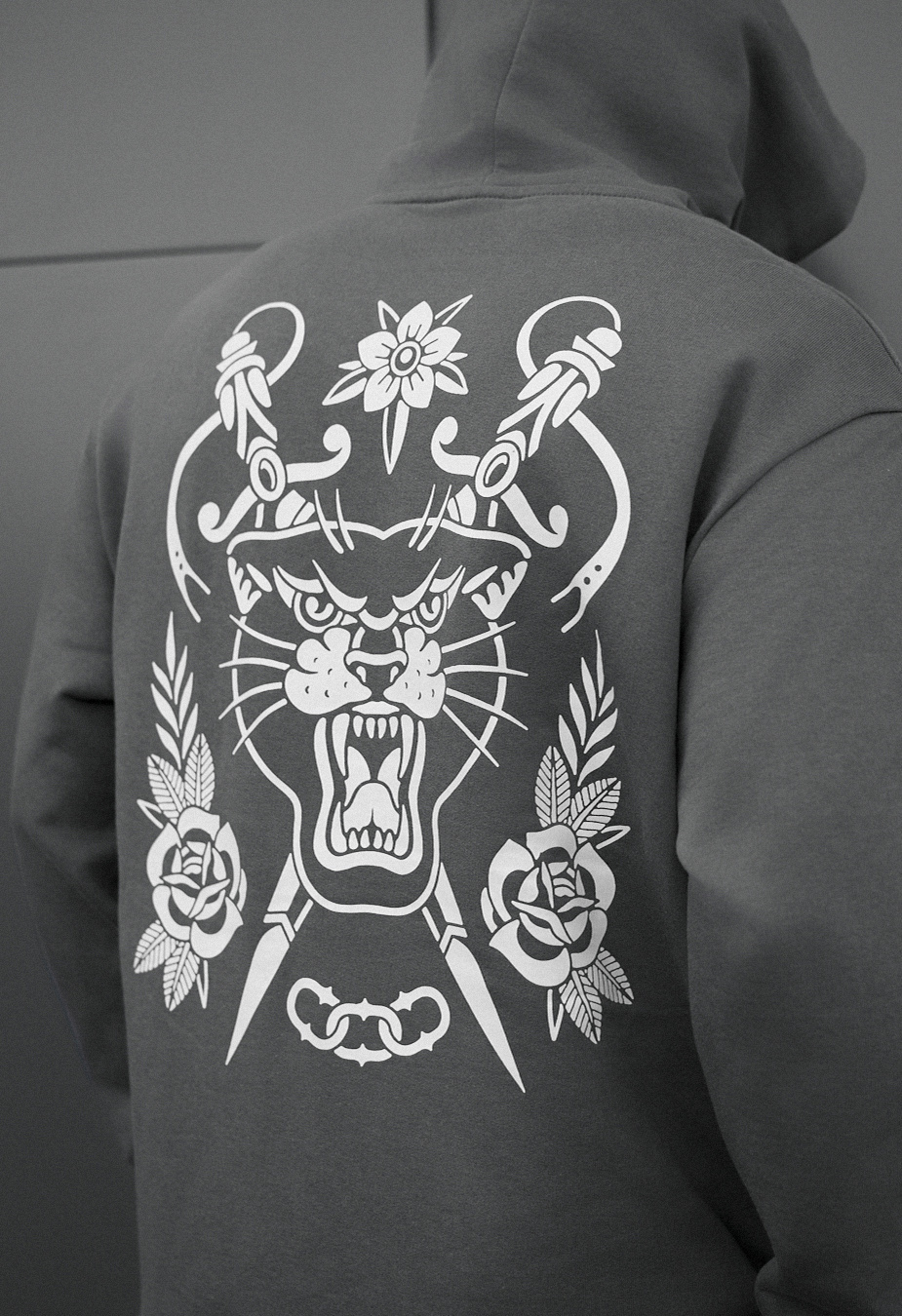 Bluza Staff tiger & flowers oversize