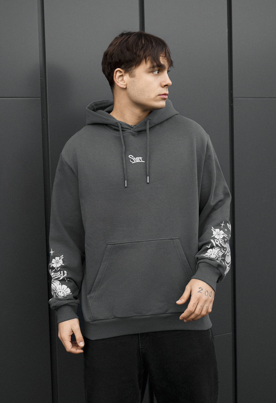 Bluza Staff tiger & flowers oversize