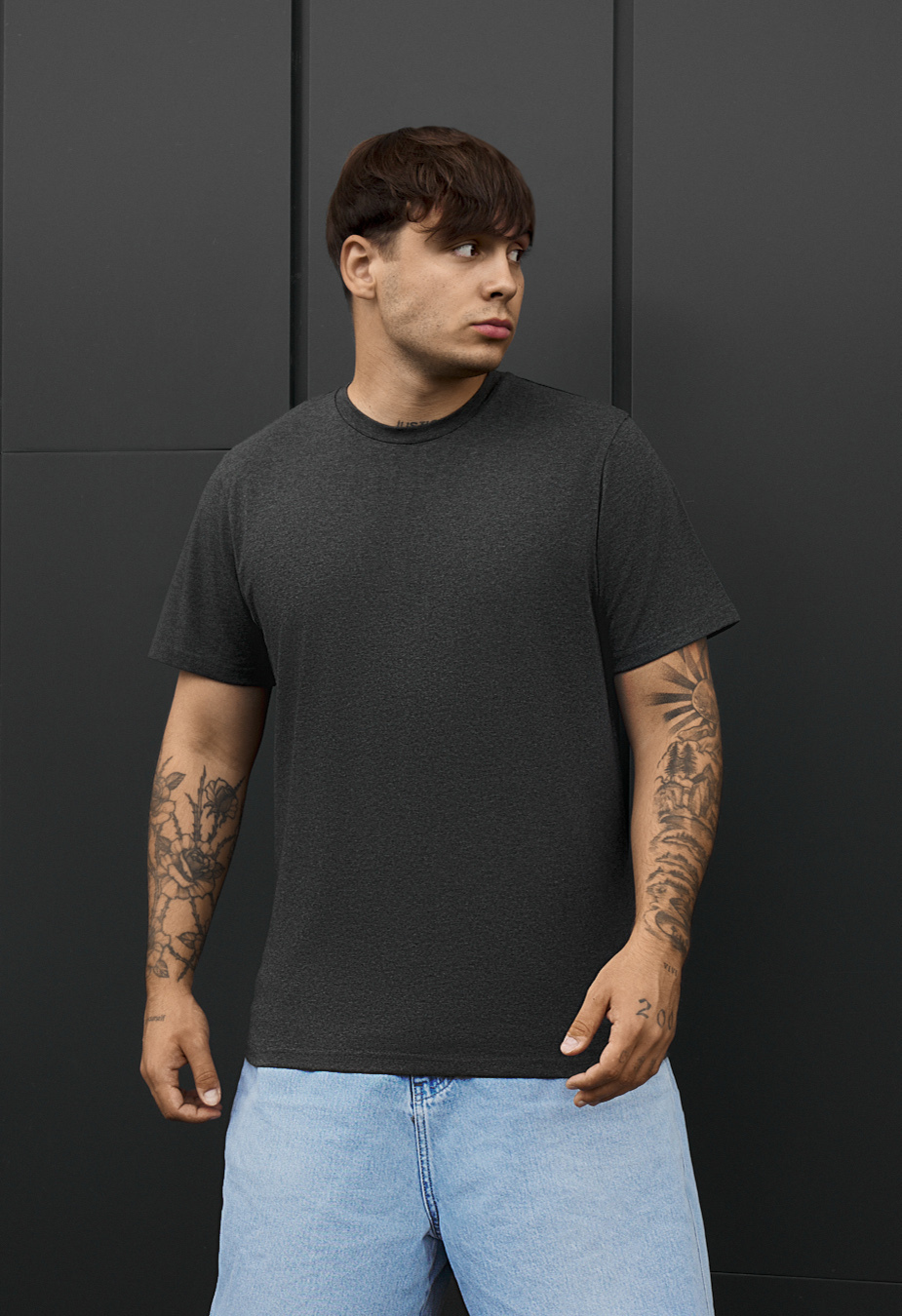 Koszulka Staff no mardi dark gray melange