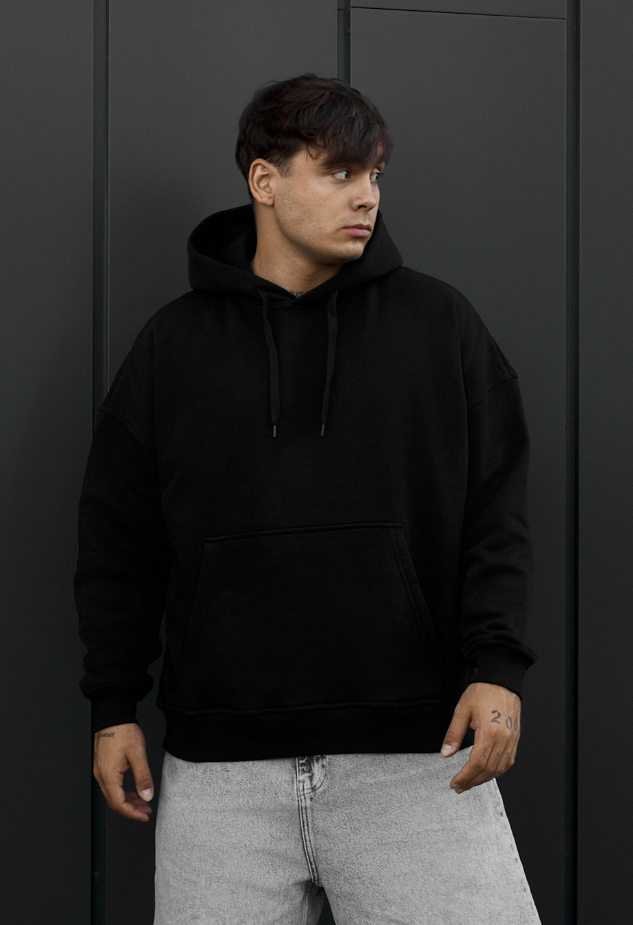 Bluza Staff black wolves oversize fleece