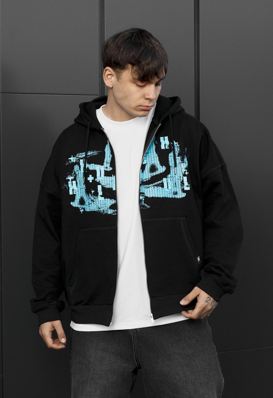 Bluza Staff x Husll people zip oversize