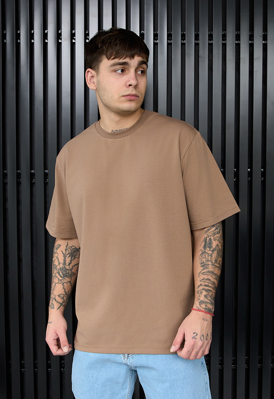 Koszulka Staff brown oversize