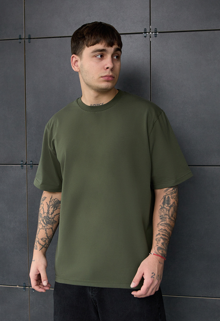 Koszulka Staff khaki oversize