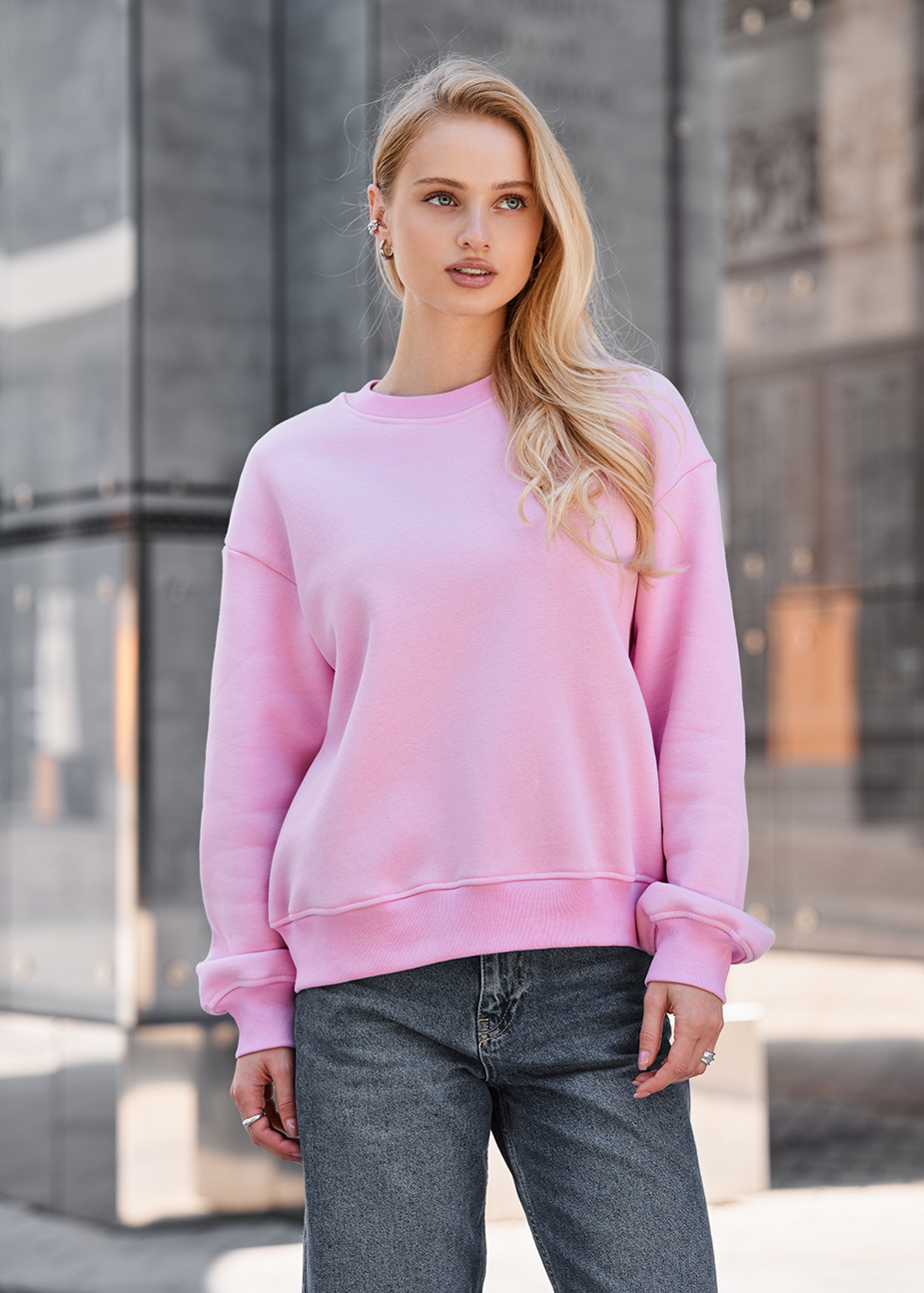 Bluza Staff lay pink oversize fleece