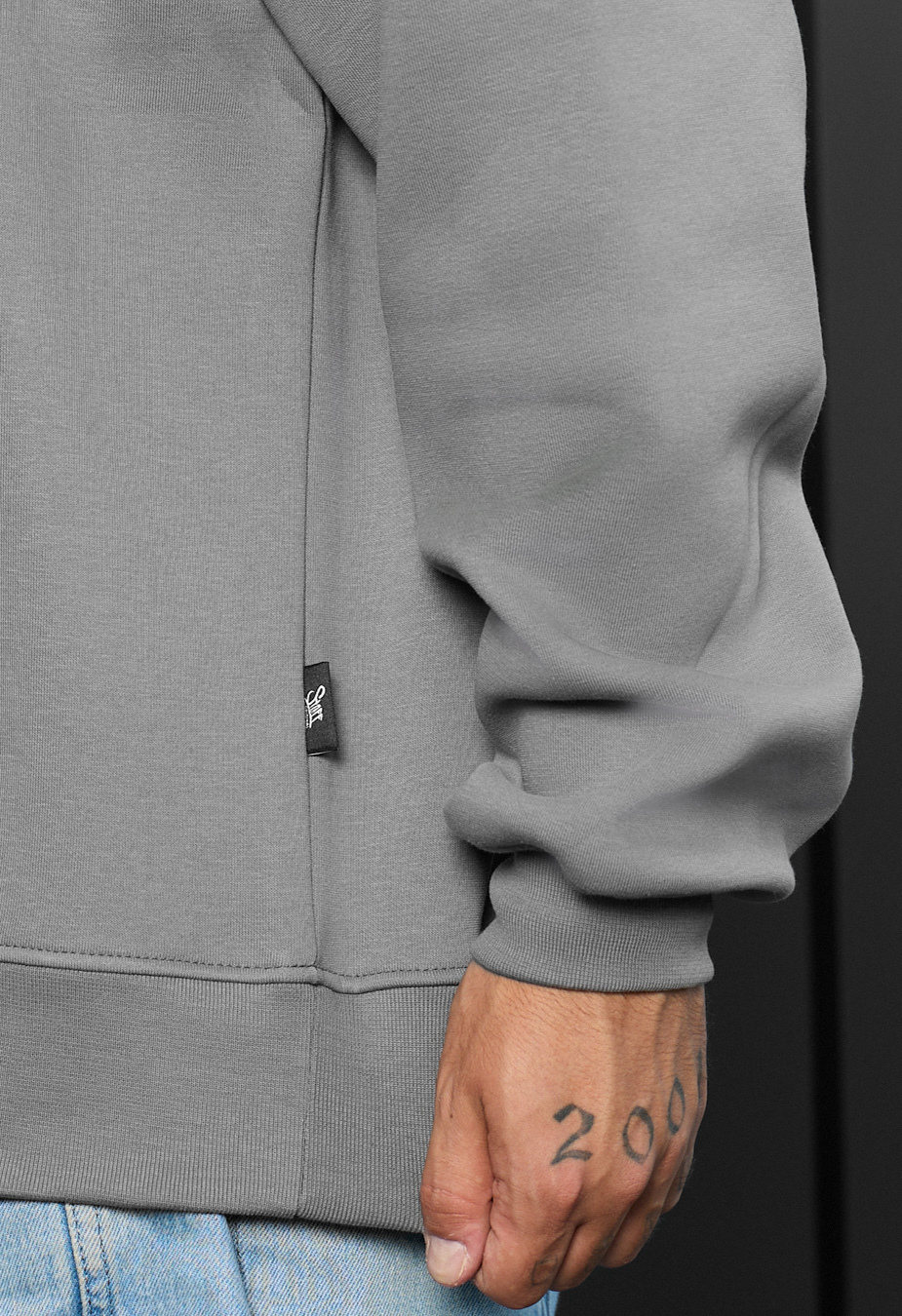 Bluza Staff gray oversize fleece