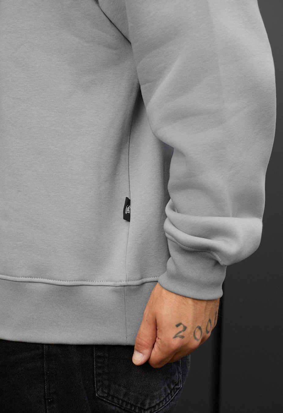 Bluza Staff gray oversize fleece