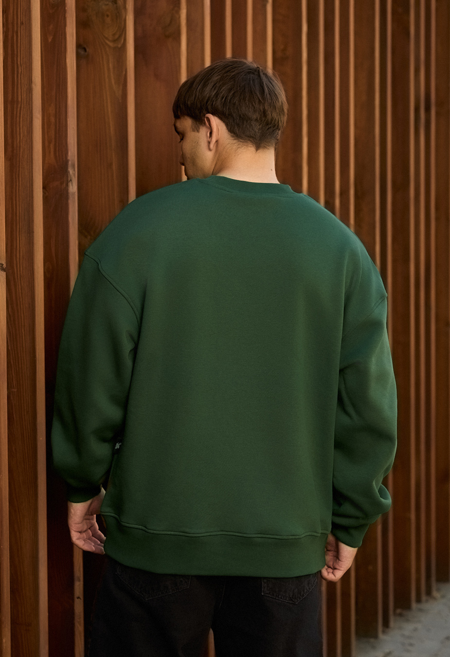 Bluza Staff green oversize fleece