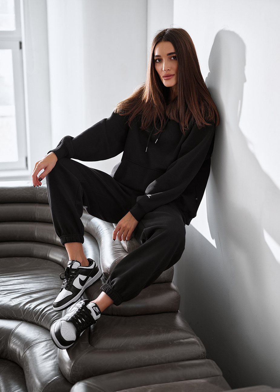 Dres Staff lo black oversize fleece