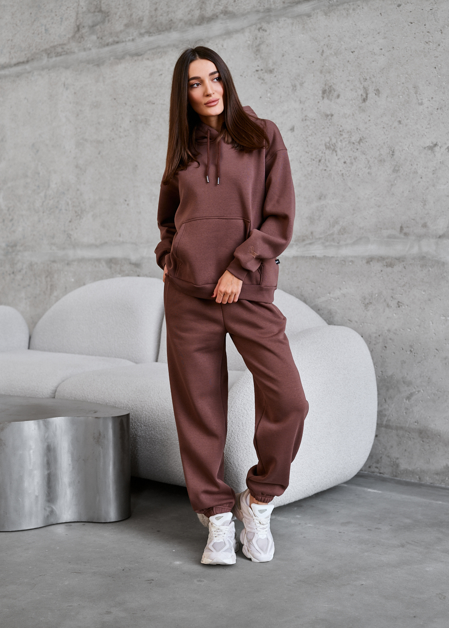 Dres damski Staff lo brown oversize fleece
