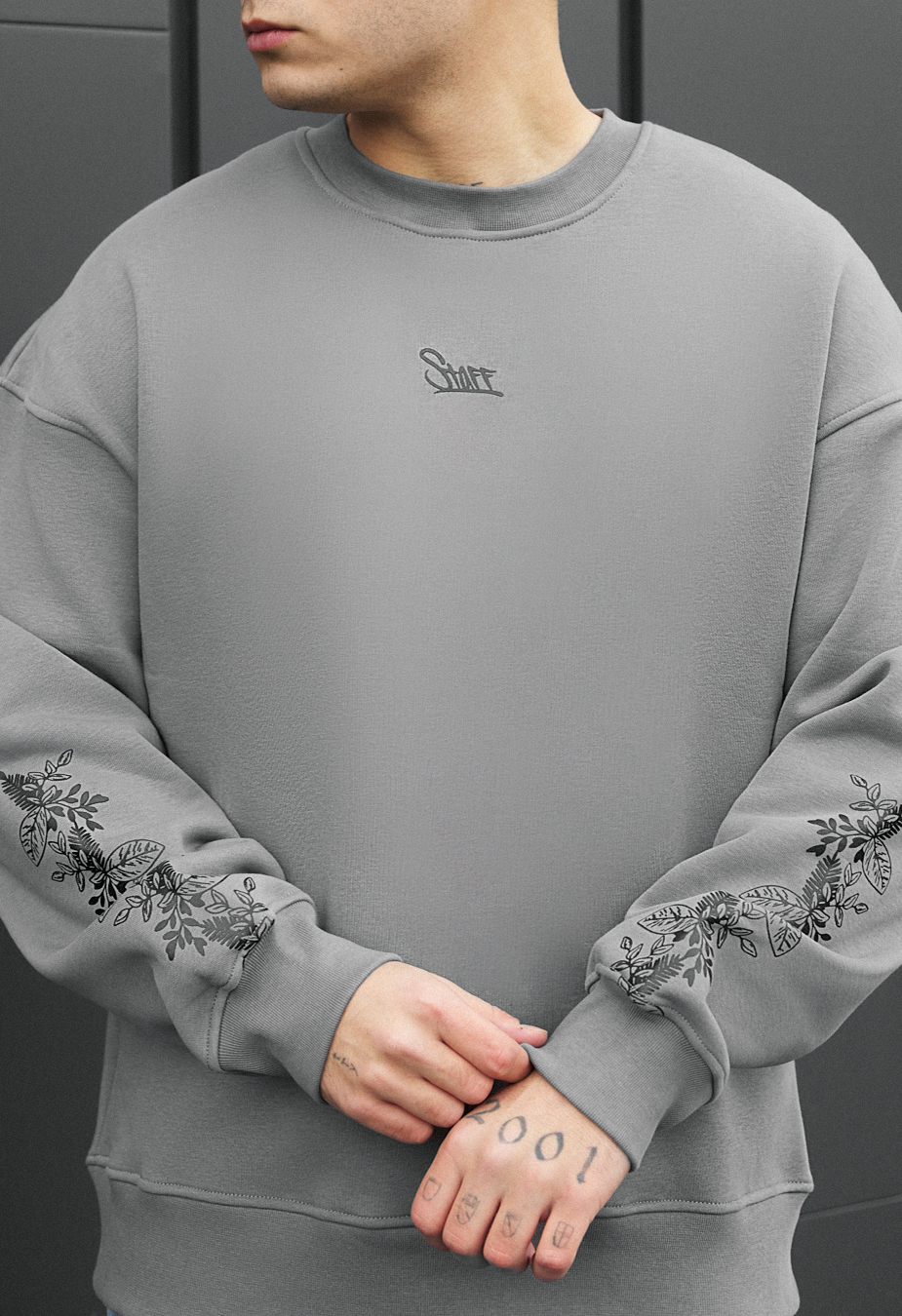 Bluza Staff leafs & logo oversize fleece